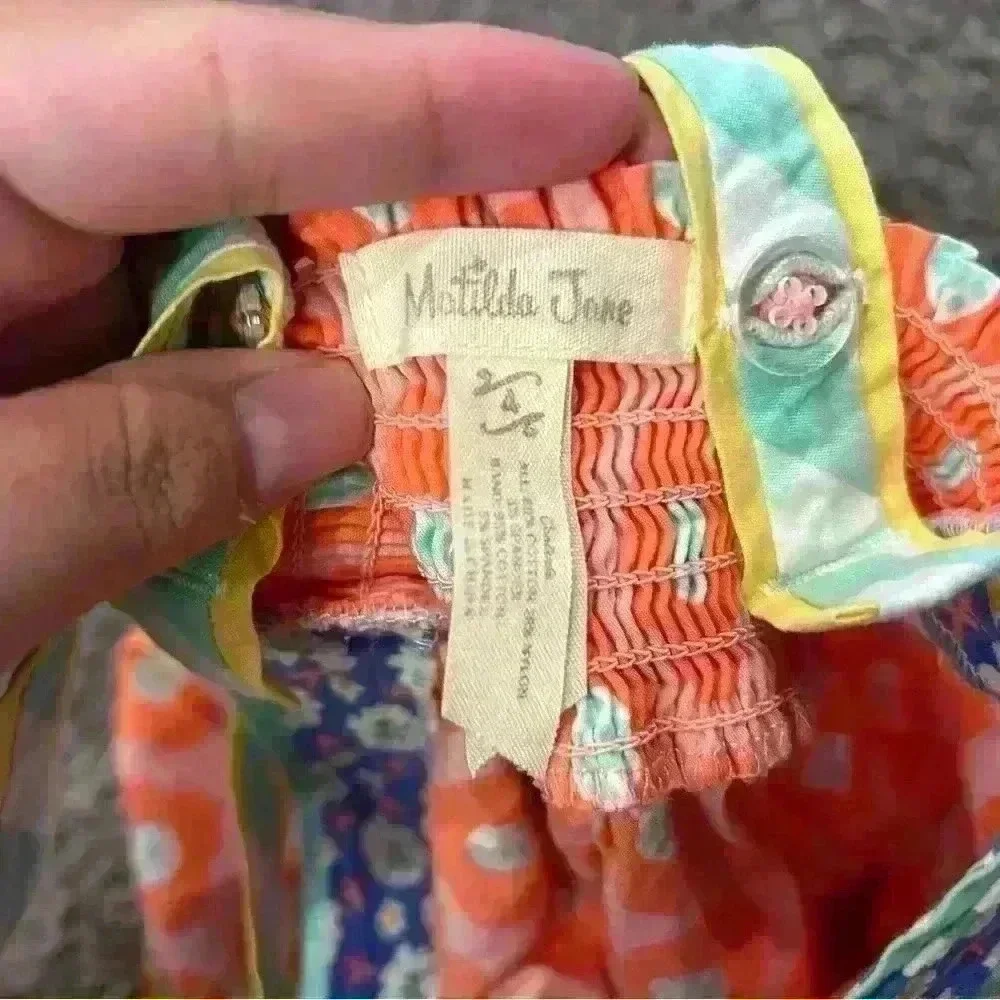 Matilda Jane Meringue Pontoon Top Shirt EUC Girls Happy and Free Top Size 4 - Picture 4 of 5